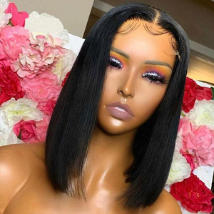 Perruque <span class=keywords><strong>Bob</strong></span> Lace Front Wig transparente, perruque Lace Wig à Double dessin, Grade 12a, perruques Lace Wig - Product Image 1