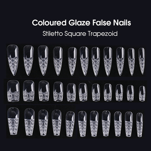 500 Pièces Pointes d'Ongles Colorées Verrées Transparentes Capsules d'Ongles Complètes Cercueil avec Boîte d'Emballage pour Ongles Artificiels - Product Image 6