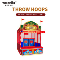Tolefun CE Mini-stand de jeux de carnaval extérieur 2,2 m, stands de fête foraine clés en main, fête foraine mobile portable avec plus de 600 idées de jeux