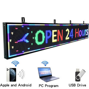 Papan Tampilan LED P10 yang Dapat Diprogram dan Dikendalikan WiFi, Papan Tanda LED Luar Ruangan dengan Pesan Bergerak dan Teks yang Dapat Digulir - Product Image 1