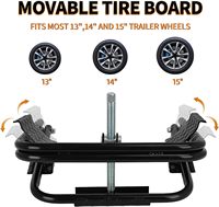 Niveleur de RV, niveleur de pneu de remorque légère pour RV, remorque, camion, nivellement de camping-car, noir