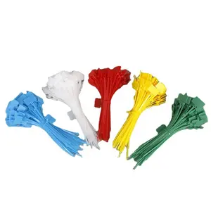 Elehk High Quality Plastic Seal Tag Cable Tie Tag Fiber Optic Cable Tie Tag Label Easy Mark 4*150mm Various Size