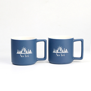 Taza de gres con forma de fábrica personalizada, recuerdo turístico de ciudad con patrón de montaña para tazas de cerámica de calidad de té o <span class=keywords><strong>café</strong></span> con leche - Product Image 6