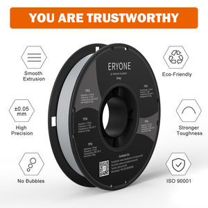 Filament <span class=keywords><strong>TPU</strong></span> flexible 3D en gros, 175 mm, transparent bleu gris, filament <span class=keywords><strong>TPU</strong></span> 0,5 kg/bobine pour imprimante 3D FDM - Product Image 2