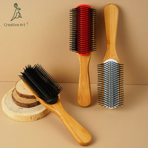 <span class=keywords><strong>Precio</strong></span> de fábrica <span class=keywords><strong>Denman</strong></span> Brush 9 Rows Curly con cabeza desmontable Custom Detangle Hair Brush - Product Image 3