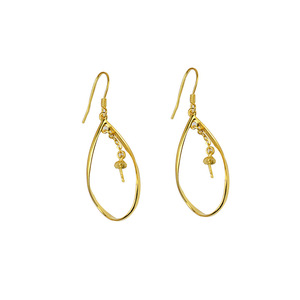 Pendientes de Plata S925 Wenchi con Gancho, Joyería de Perlas Personalizada con Bandeja Vacía, Accesorios DIY Semiterminados 15963 China - Product Image 5