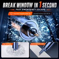 Herramienta de Escape Automotriz Promocional, Rompe Cristales de ABS, Cortador de Cinturón de Seguridad de Acero de Tungsteno, Garantía de 12 Meses, Regalo para Seguros, Kit de Viaje