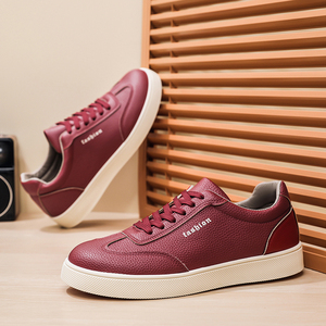 MV005 Baskets décontractées pour hommes en cuir PU de haute qualité, respirantes, à lacets, légères, chaussures de marche pour hommes, grandes tailles, vente en gros - Product Image 3