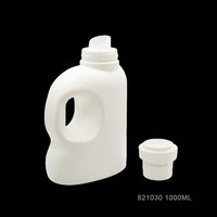 Bouteilles d'emballage en plastique HDPE vides de 1000 ml de forme ovale pour détergent à lessive liquide