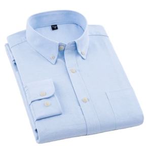 Nuova <span class=keywords><strong>Camicia</strong></span> da Uomo in Cotone Oxford Bianco con Logo Personalizzato, Manica Lunga - Product Image 5
