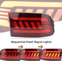Feu arrière LED à lentille rouge, réflecteur de pare-chocs, feu antibrouillard, feu de jour, feu de freinage, clignotant, ensemble de feux pour Toyota 4 Runner 2003-2005