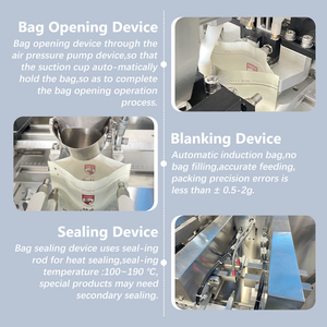 Máquina Empacadora Automática de Bolsas Preformadas Doypack <span class=keywords><strong>para</strong></span> Café, Harina de Trigo, Leche, Detergente, Especias Masala, Polvo de Lavado - Product Image 4