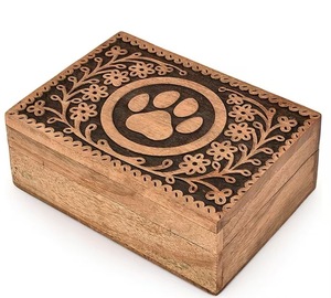 Toptan Ahşap Evcil Hayvan Urnesi Kediler Köpekler Küçük Hayvan Cenaze Malzemeleri Evcil Hayvan Urnesi - Product Image 1