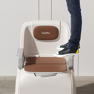 <b>Portable</b> Toilet <b>Commode</b> Seat For Elderly Home Use Indoor Potty With Odor Proof Design Chair Bedside Adult - Product Image 3