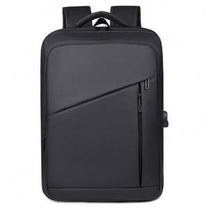 Sac à dos pour ordinateur portable imperméable en PU antivol avec USB, grande capacité, pour affaires, école, antichoc, 15,6 pouces - Product Image 2