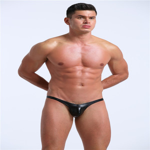 Sous-vêtements <span class=keywords><strong>tanga</strong></span> pour hommes en <span class=keywords><strong>cuir</strong></span> gay personnalisés, mode sexy - Product Image 4