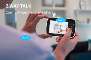 3.5 pouces LCD bébé moniteur nounou <span class=keywords><strong>caméra</strong></span> de sécurité 2X Zoom grand Angle Rotation <span class=keywords><strong>caméra</strong></span> intérieure Vision nocturne <span class=keywords><strong>pas</strong></span> <span class=keywords><strong>cher</strong></span> bébé moniteur - Product Image 4