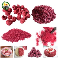 Frambuesas Liofilizadas 100% Naturales, Enteras, Veganas, Sin Azúcar, Snacks Saludables, Bayas Liofilizadas para Ingredientes Alimenticios