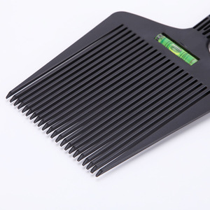 Peigne à cheveux plat, grand, noir, en plastique durable, pour usage domestique, peigne d'équilibrage pour la coupe de cheveux de style pompadour - Product Image 2