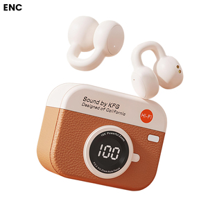 Q87 Cross-Border Private Model Hot-Selling Retro True Wireless OWS Ear-clip <strong>Earphones</strong> with Digital Display - Product Image 1