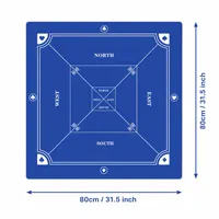 Tapis de jeu carré imprimé sur mesure OEM, épaisseur 2 mm, en caoutchouc insonorisant, pour Mahjong, Poker, Casino, Jeux de société, Vente en gros