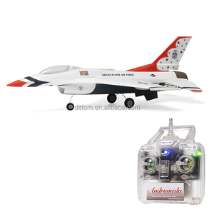 Avión de Combate <span class=keywords><strong>RC</strong></span> <span class=keywords><strong>F16</strong></span> Thunderbirds de 30 mm y 2.4G con Motor EDF sin Escobillas y Giroscopio - Product Image 1