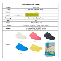 Bottes de pluie unisexes en gros, imperméables, pliables et réutilisables, couvre-chaussures antidérapants en latex imperméable