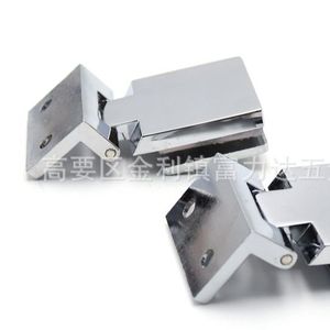Charnières en acier inoxydable Fulida F-2026C, finition miroir brossé, modernes et simples, pour portes d'armoires, accessoires de fixation pour verre - Product Image 3