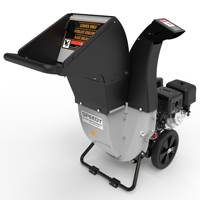 Broyeur de bois à essence 18HP, déchiqueteuse de jardin SPY10, broyeur de branches, système d'alimentation par gravité, roulement du moteur, garantie 1 an