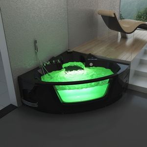 Baignoire en acrylique blanche de luxe pour 2 personnes <span class=keywords><strong>Brando</strong></span>, design moderne, baignoire à remous avec robinet, oreillers, baignoires à remous en gros - Product Image 4