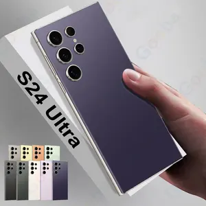 Smartphone S24 Ultra 5G AI Celulares mais barato Venda quente EUA Reino Unido Android 10 Dual Sim Suporte para Celulares ChatGPT Transporte rápido