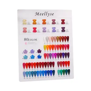 Пользовательский логотип 80 цветов гель полировка цветная диаграмма дисплей книга DIY Nail Beauty дисплей доска для гель лака
