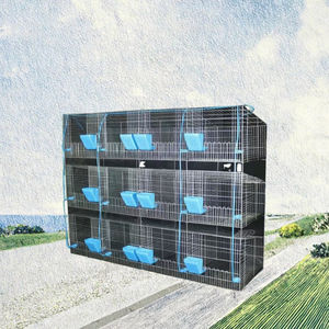 Jaulas Automáticas para Conejos Usgowin, Jaulas de Cría Comerciales con Nido Adjunto, Tubo Metálico Galvanizado en Caliente, 12 Jaulas, 20-25 Años de Duración - Product Image 5