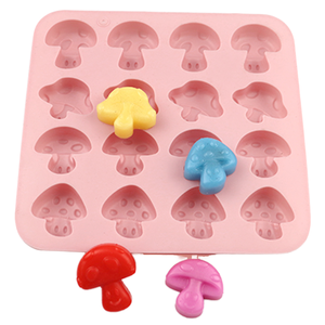Molde de Silicona para Hornear Chocolate en Forma de Champiñón, 16 Cavidades, Resistente al Calor, para Galletas, Dulces, Gelatina, Repostería Casera, Apto para Microondas - Product Image 1