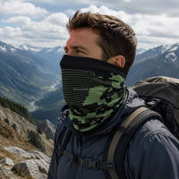 Mascarilla Facial para Ciclistas, Diadema Cortavientos y Resistente al Frío, Bragas de Cuello para Ciclismo, Pasamontañas de Poliéster para Deportes al Aire Libre