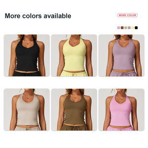 Set di pantaloni da Yoga a gamba larga con coulisse bretelle ad asciugatura rapida <span class=keywords><strong>tuta</strong></span> sportiva da donna Casual da corsa abbigliamento sportivo da <span class=keywords><strong>palestra</strong></span> abbigliamento Fitness - Product Image 5