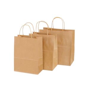 Bolsa de Papel Kraft Marrón Reutilizable y Ecológica para Llevar Comida, con Asa, Tamaño Personalizado e Impresión Digital - Product Image 4