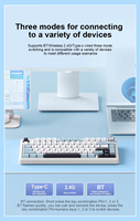 Aula F75 Mechanical Keyboard 80 KEYS Gasket Mount Hot Swappable Tri-Mode Wired/2.4G/ RGB Backlit Gaming Keyboard USB-C