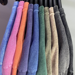 Camiseta de gran tamaño de punto teñida con hilo de algodón 100%, diseño con estampado de hombros caídos, camiseta desgastada de lavado Vintage Unisex de peso pesado - Product Image 4