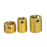 308 Type Stainless Steel Self Tapping Insert Nut Fully Threaded Polished 18mm Length 6mm Thickness