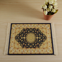 Tapis de Souris Personnalisable avec LOGO 27x18cm, Style Azerbaïdjanais, Tapis Persan de Haute Qualité, Tapis de Souris Mini pour Maison de Poupée, Tapis de Souris pour Ordinateur Portable, Tapis de Table