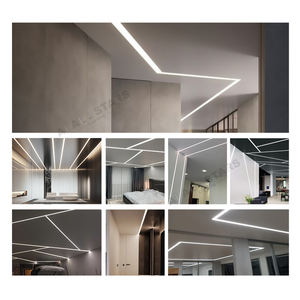 Architectural Project Stretching Ceiling Lights Wall Lamps Black Stretch <strong>Profile</strong> Oem Odm Custom <strong>Industrial</strong> <strong>Aluminum</strong> <strong>Profiles</strong> - Product Image 4