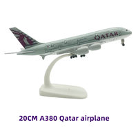 A380 Qatar airline modèle d'avion 20cm alliage de Zinc Logo personnalisé modèle d'avion 1: avion 200 modèle d'avion moulé sous pression