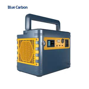 Blue carbon portable lithium battery generator 1000w 1KWH lifepo4 battery portable power station solar power bank