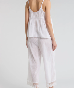 Ensemble de pyjamas deux pièces blancs pour filles, vêtements d'intérieur, vêtements de nuit pour femmes, pyjama à pois suisses tendance et mignon, vente chaude - Product Image 3