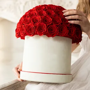 Venta al por mayor 2024 Día DE LA MADRE nombre personalizado inmortal infinito eterno para siempre preservado flor estabilizado preservado rosas en caja