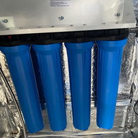 Distributeur d'eau purifiée par osmose inverse 220V avec option lecteur de carte ATM, membrane filtrante RO, pompe et réservoir sous pression