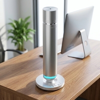Diffuseur d'huiles essentielles à piles en acier inoxydable 100 ml rechargeable, contrôlé par application, télécommande, hôtel, maison