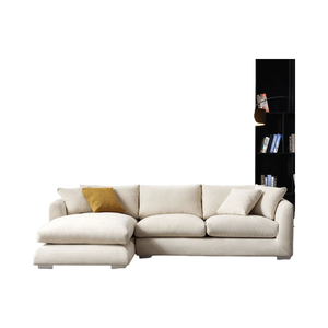 Modern Luxury Fabric Sectional Sofa Set for <strong>Small</strong> Living <strong>Spaces</strong> for Hotels Apartments Reception Areas Light Simple Design - Product Image 4