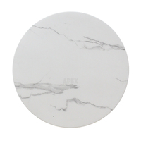 Plateau de table en résine effet marbre carré ou rond, plateau de remplacement pour table basse d'extérieur, pour mobilier de jardin et de terrasse